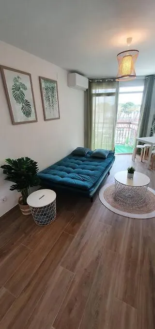 Superbe Appartement Avec Vue Mer, Piscine Et Parking Prive Gratuit La Pineda Διαμέρισμα